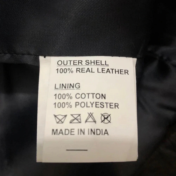 John Varvatos Men's Long Sleeve Steven Leather Shirt Jacket Snap Zip Front Black - Picture 11 of 11